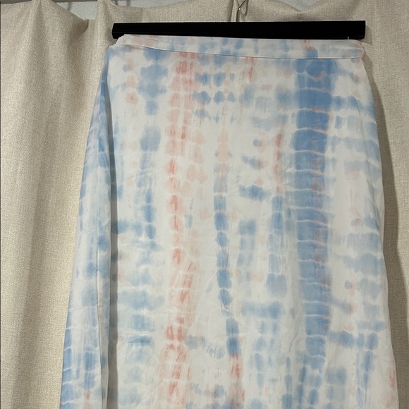 Japna Blue and Pink Tie-Dye Maxi Skirt - Picture 2 of 5
